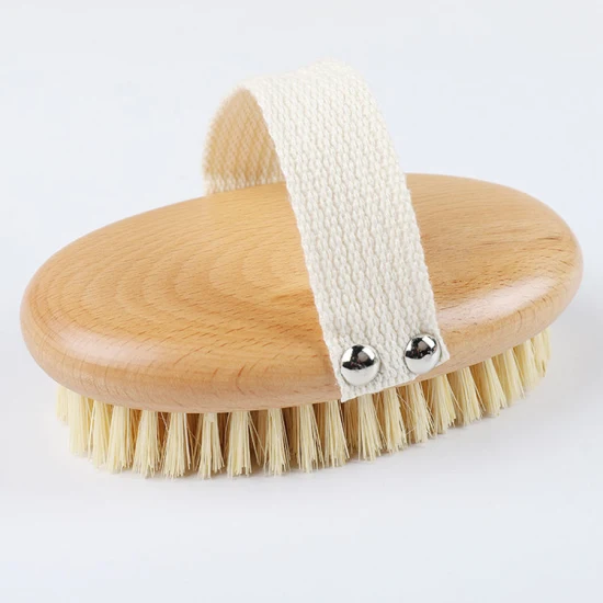 Brosse de bain en bois de bambou de haute qualité, avec Logo OEM/ODM, corps en peau sèche, poils en sisal naturel végétalien, vente en gros